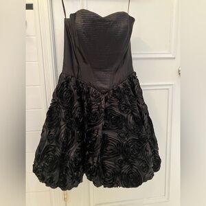 Betsy Johnson vintage Black Rose Pattern Dress